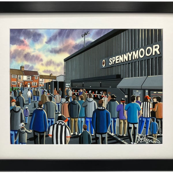 Spennymoor, Framed & Unframed Fine Art Print Town Football FC, Stadium Gift