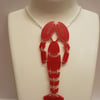 Statement Lobster Necklace - Acrylic