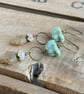 Whimsical Mint Green Czech Glass Bird Earrings. Jewellery for Nature Lovers - Image 3