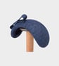 Navy Sinamay Fascinator Occasion Hat  - Image 3