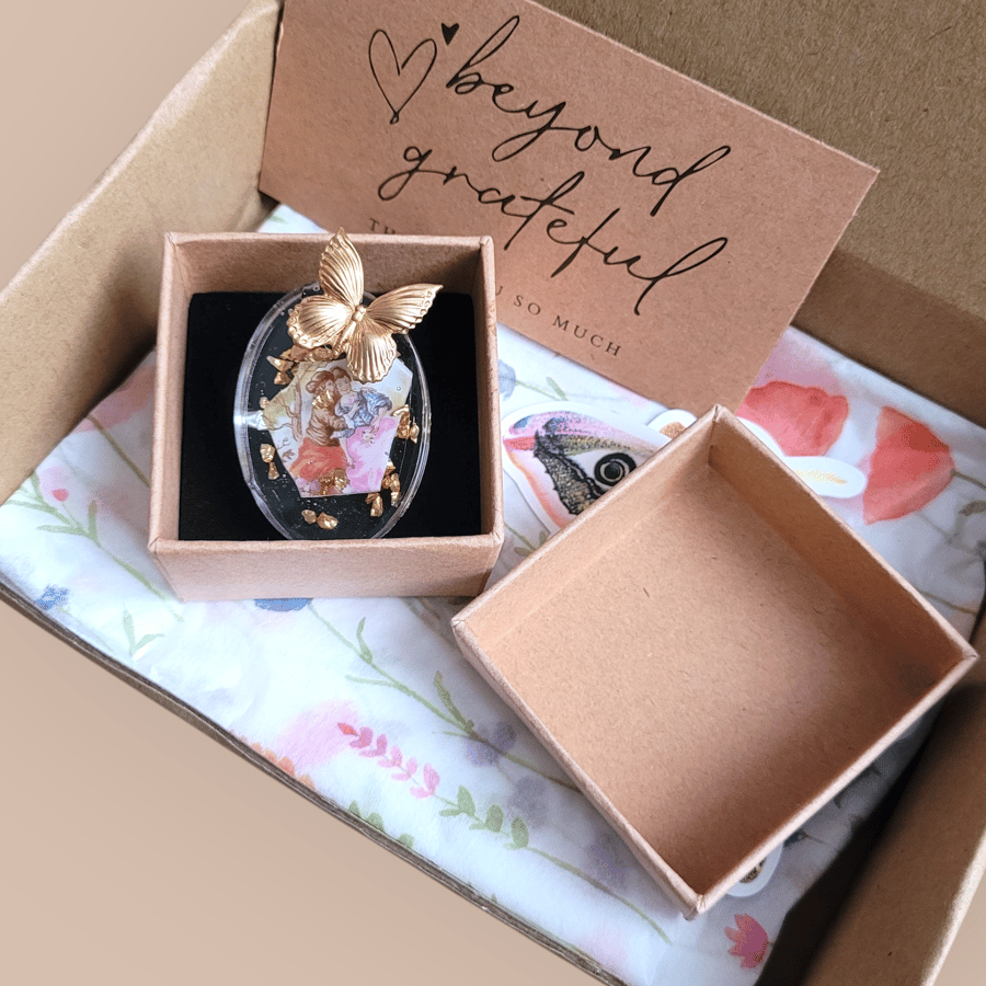 Upcycled Ceramic Resin Brooch 