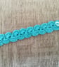 Crochet Bracelet in Turquoise - Image 1
