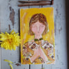  small contemporary original painting 'holding hope'