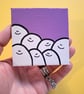 Original acrylic painting on a mini canvas - a happy bunch of Cheps! - Image 2