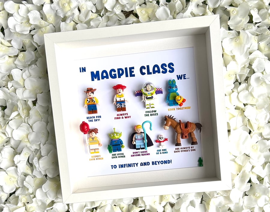 Toy Story “In This Classroom We” Personalised Minifigures Gift Frame (8)