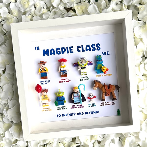 Toy Story “In This Classroom We” Personalised Minifigures Gift Frame (8)