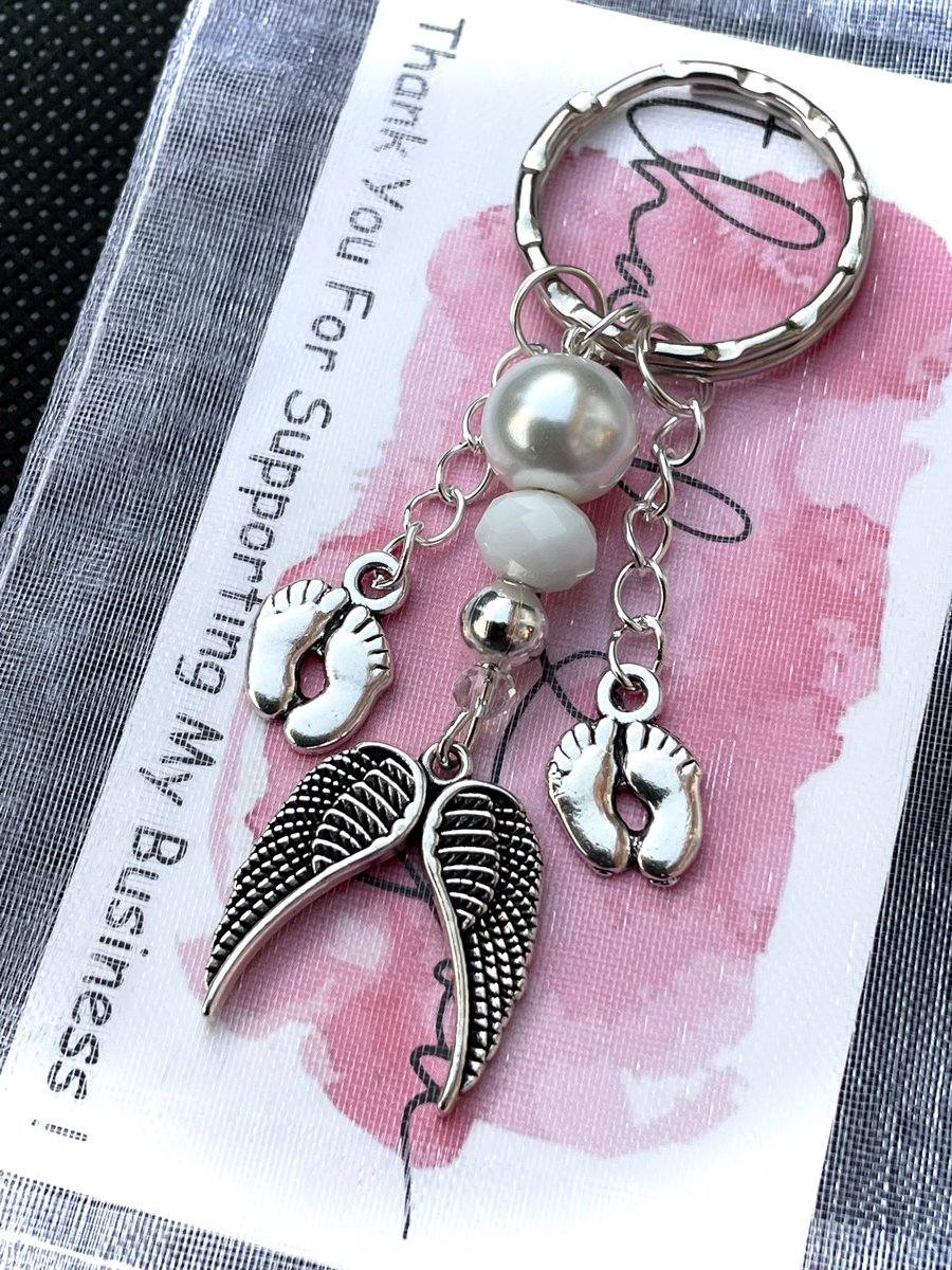 Miscarriage Baby Loss Infant Loss Memorial Keyring Keychain 