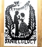 Large Bespoke Custom Personalised Handmade Forever Couple Wedding Papercut