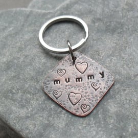 Mummy Copper Keyring Mothers Day