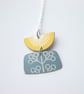 Yellow flower pendant - Image 4