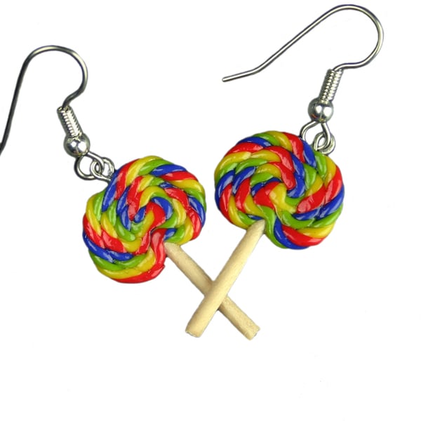Rainbow Lolly earrings