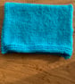 Turquoise baby hat, handknitted, 0-3 months - Image 3