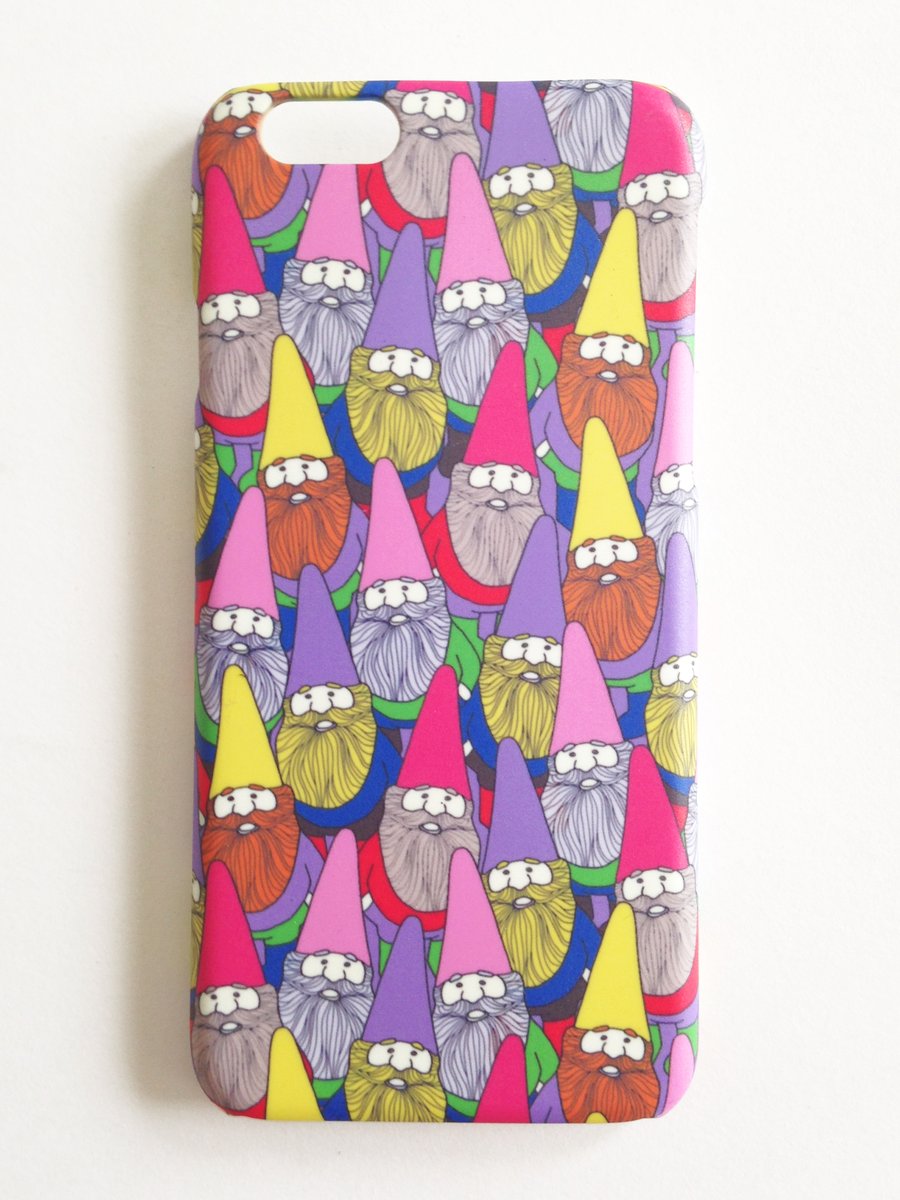 iPhone 6 case decorated with Mister Gnome pattern
