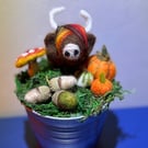 Autumn Highland cow piece 
