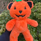 4lb Weighted Pumpkin Bear Plush Toy