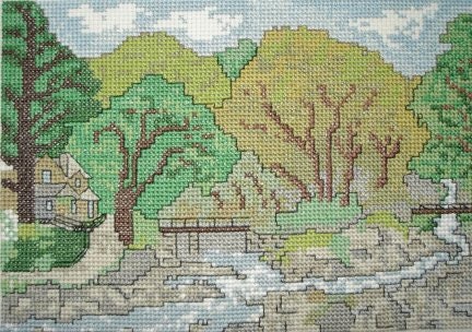 Watersmeet in Devon cross stitch kit