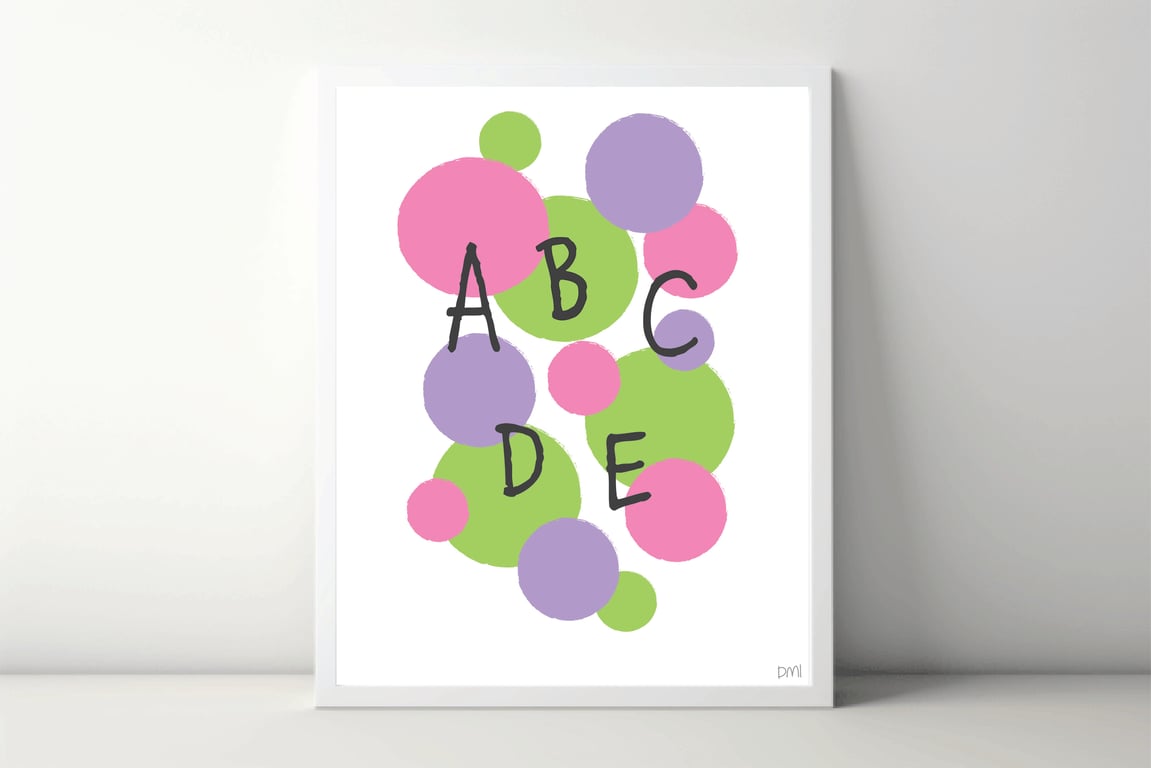 ABC A4 Art Print