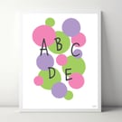 ABC A4 Art Print