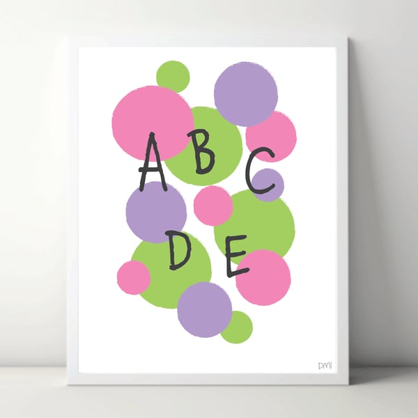 ABC A4 Art Print