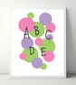 First Letters ABC A4 Art Print - Image 1