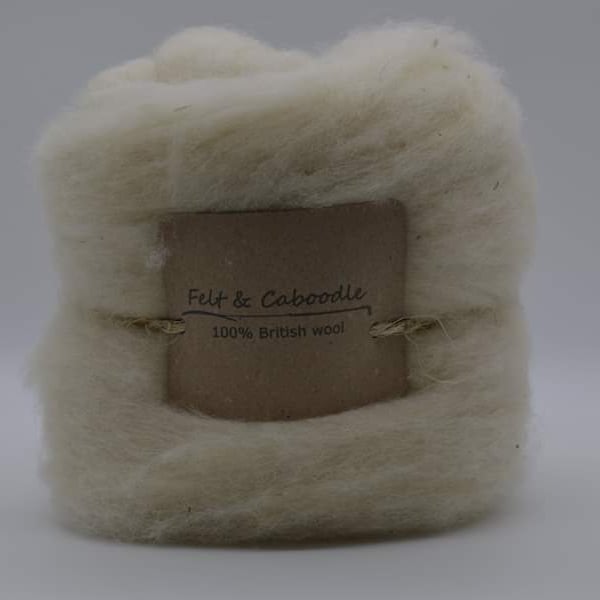 core wool- Pure British topped fleece 250g