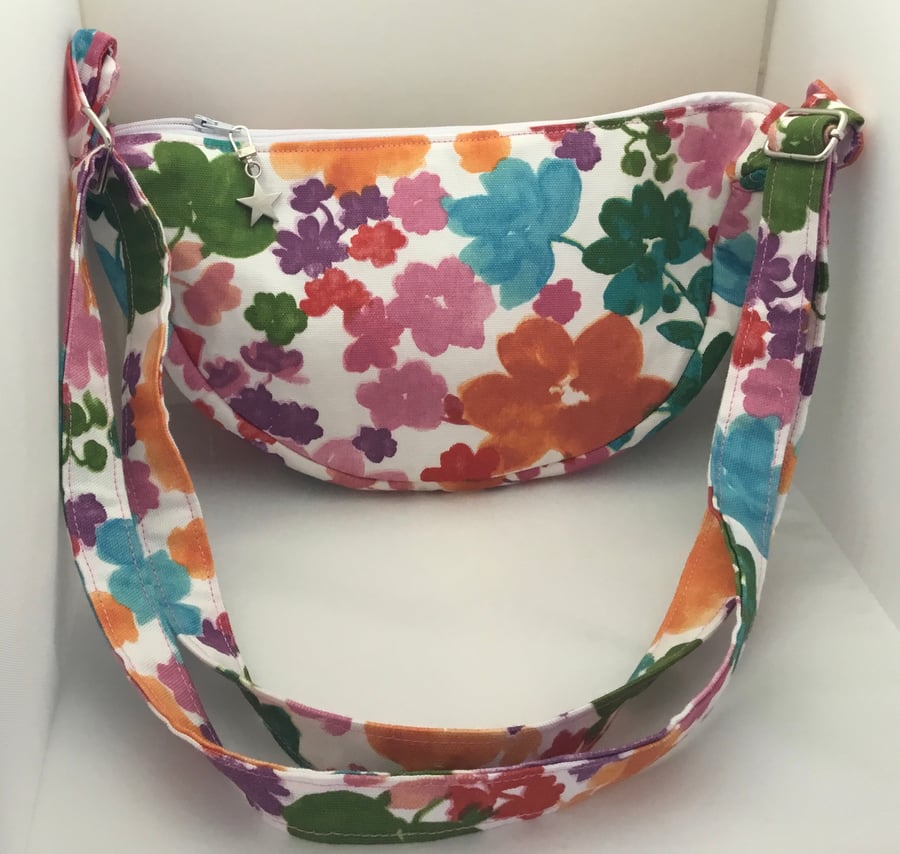 Floral banana bag.