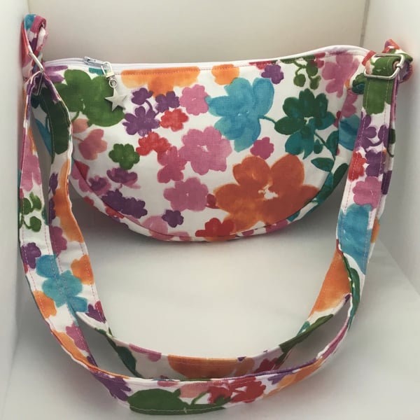 Floral banana bag.