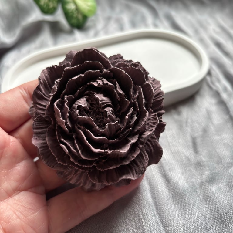 Peony Flower Fragrance Stone Diffuser - Choice of Colour Handmade Floral Gift