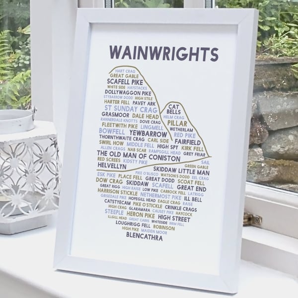 Wainwrights print - A4 or A3