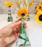 Wine Glass Hand Painted with Sunflowers  - Image 8