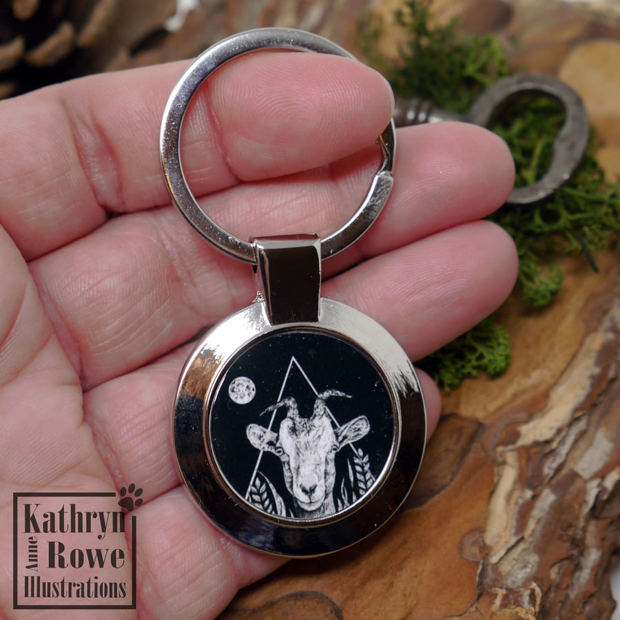 Goat, Goat Gift, Goat Keyring, Goat lover gift, Farm Animal Gift, Goat Breed, 