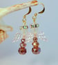 Crystal Christmas Angel Earrings 'Sugar Plum' Stocking Filler, Secret Santa Gift