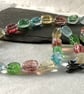 Multicoloured quartz semi precious nugget bead necklace - Image 5