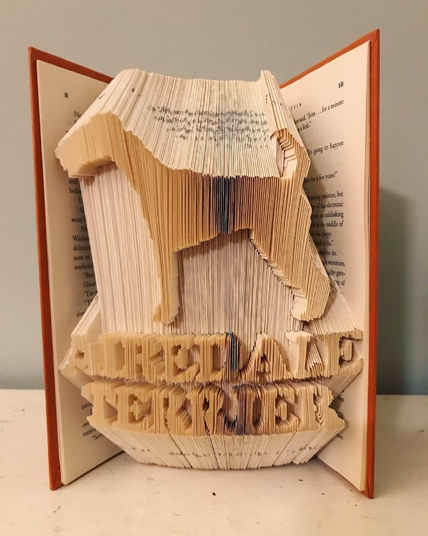 Airedale Terrier COMBI Book Folding Pattern - EMAILED PDF PATTERN