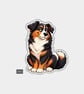 Funny Vinyl Die Cut Sticker For Adults - Cute Posing Dog