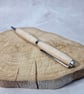 Hand Turned Wooden Twist Pen - Maple with Chrome Plating - Image 3