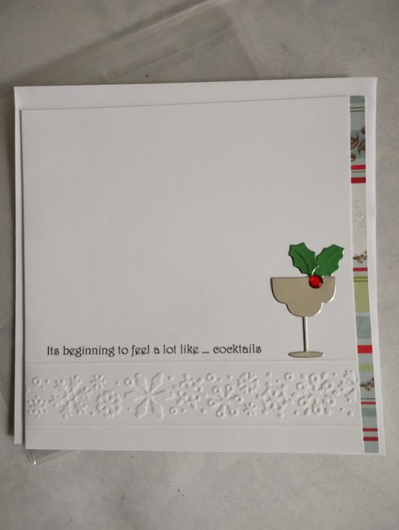 Christmas Card silver margarita - its beginning to look at lot like cocktails 
