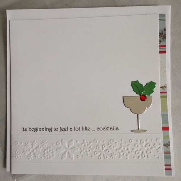 Christmas Card silver margarita - its beginning to look at lot like cocktails 