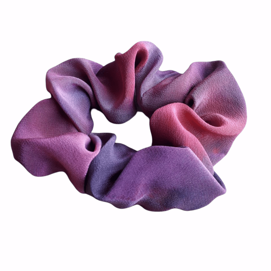 Silk painted hair band.