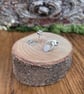 Silver Leaf Cut-out Stud Earrings - Image 7