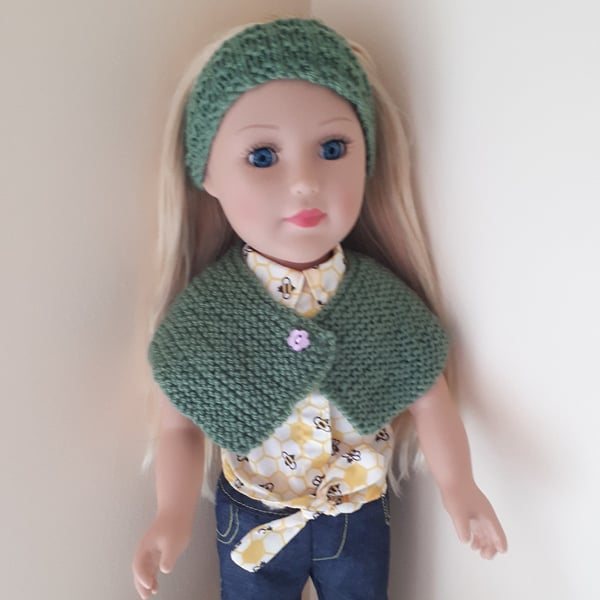 KNITTING PATTERN PDF Cypress Shawl for Doll