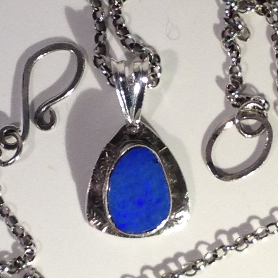 Blue Opal pendant 