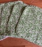 Green Leaf Reusable Kitchen Towels - Cotton and Bamboo Towelling, Set of 5