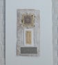 Oatmeal Speckle Bronze Grey & Natural Handstitched Geometric Small Art Pictures - Image 9