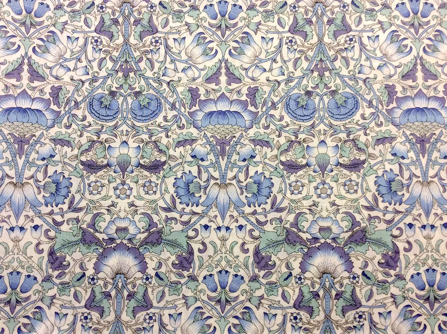 Liberty Fabric 10" Square : LODDEN Pale Blue