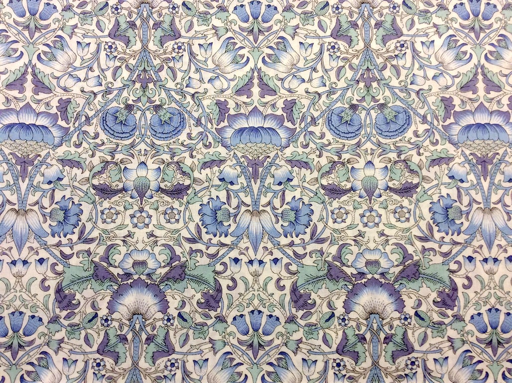Liberty Fabric 10" Square : LODDEN Pale Blue