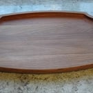 oak serving tray solid oak stainless steel handles