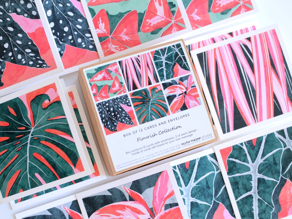 Flourish Collection - Box of 12 Small Cards