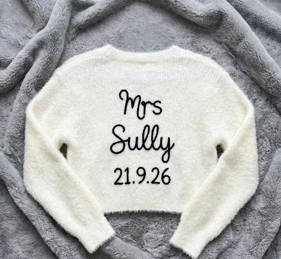Embroidered Bridal Cardigan