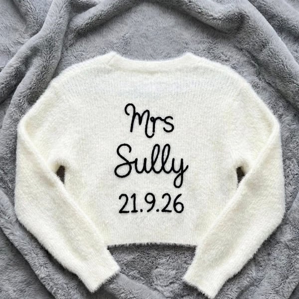 Embroidered Bridal Cardigan